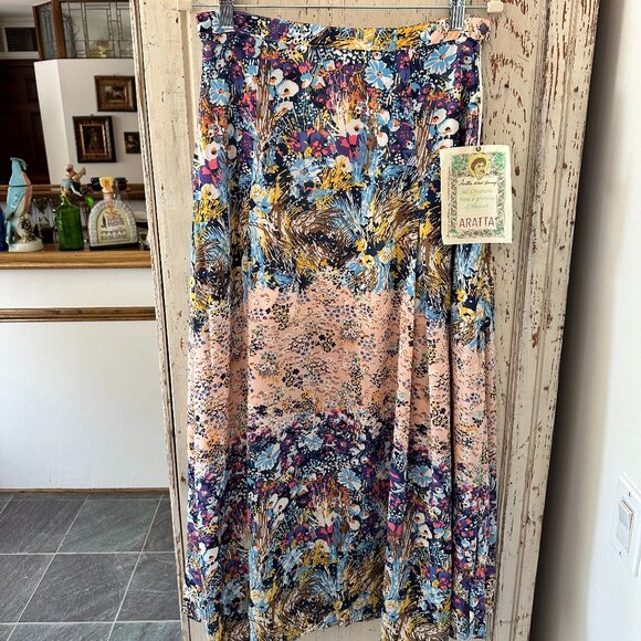 ARATTA SILENT JOURNEY MULTI FLORAL PRINT MAXI SKIRT NWT - Picture 2 of 2